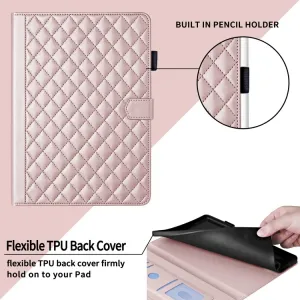LATTICE Zaklápacie puzdro pre Samsung Galaxy Tab A11 ružové