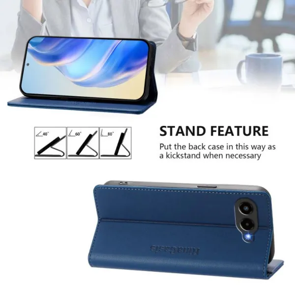 RINA Zaklápacie puzdro pre T Phone 3 tmavomodré
