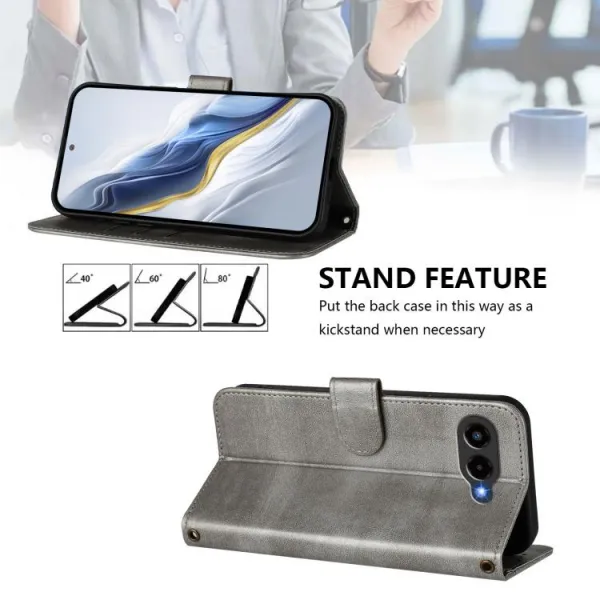 LINEAR Peňaženkový obal pre T Phone 3 šedý