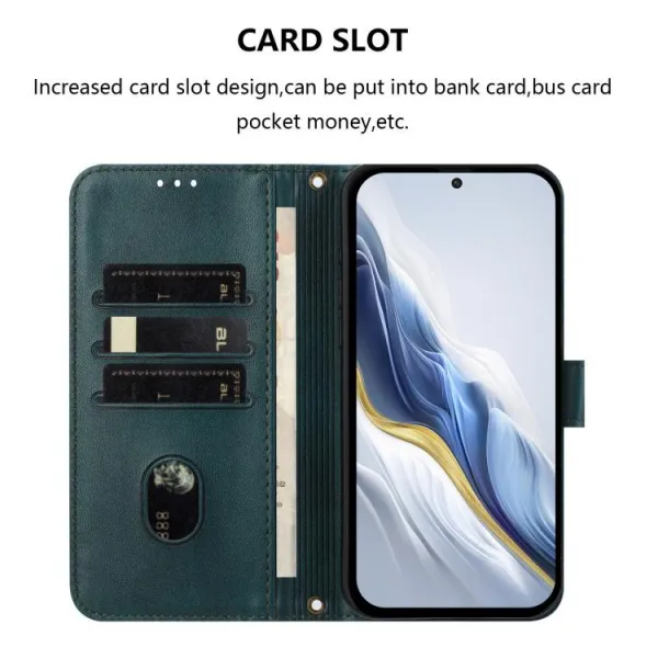 LINEAR Peňaženkový obal pre T Phone 3 tmavozelený