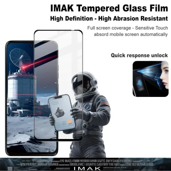 IMAK 3D Tvrdené ochranné sklo pre Motorola Moto G57 Power