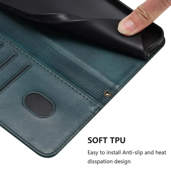 LINEAR Peňaženkový obal pre T Phone 3 tmavozelený