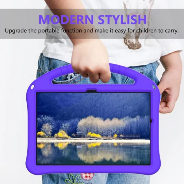 KIDDO Detský obal pre Samsung Galaxy Tab A11+ fialový