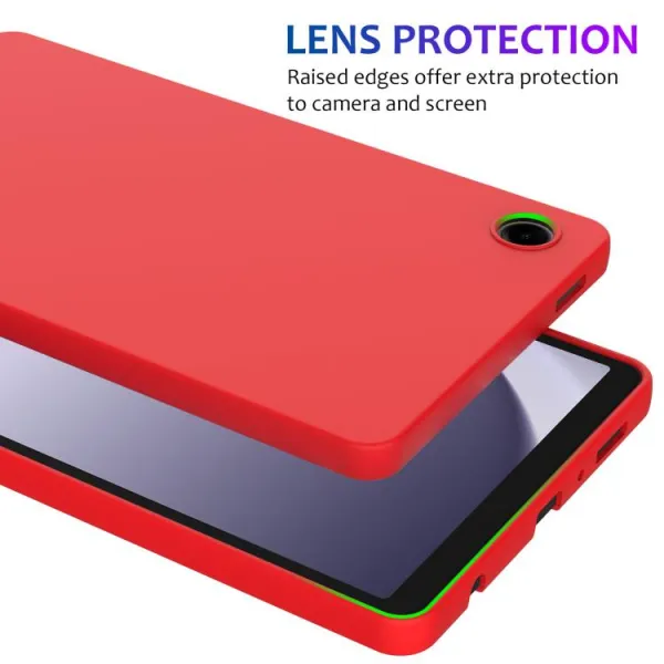 RUBBER Ochranný kryt pre Samsung Galaxy Tab A11 červený
