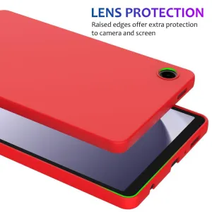 RUBBER Ochranný kryt pre Samsung Galaxy Tab A11 červený