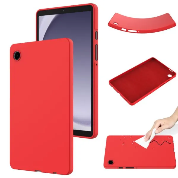 RUBBER Ochranný kryt pre Samsung Galaxy Tab A11 červený