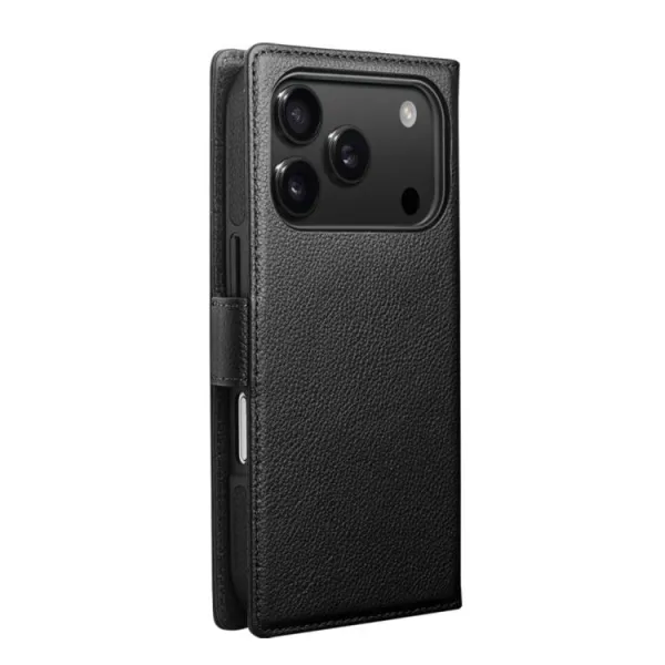 QIALINO CLASSIC Kožený obal pre Apple iPhone 17 Pro Max čierny