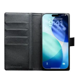 QIALINO CLASSIC Kožený obal pre Apple iPhone 17 Pro Max čierny