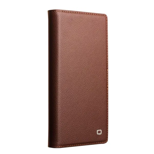 QIALINO CLASSIC Kožený obal pre Apple iPhone 17 Pro Max hnedý