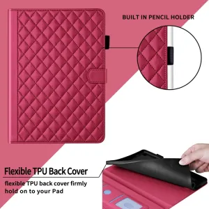 LATTICE Zaklápacie puzdro pre Samsung Galaxy Tab A11 červené