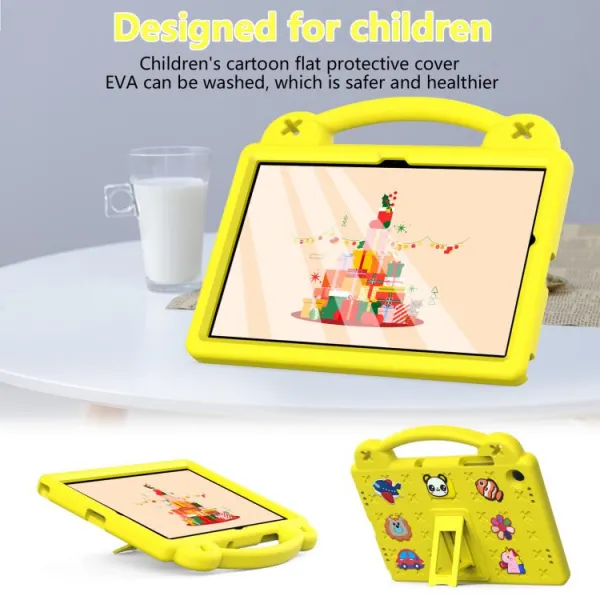 FANY Detský kryt na tablet pre Samsung Galaxy Tab A11+ žltý