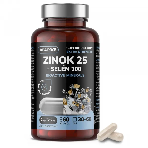 BE A PRO! ZINOK 25 + SELÉN 100 BIOACTIVE MINERALS