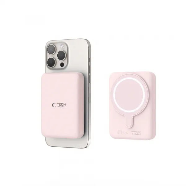 Tech-Protect PB11 LifeMag MagSafe Power Bank 10000mAh, ružové