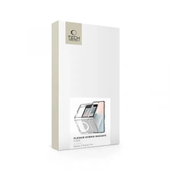 Tech-Protect FlexAir Hybrid MagSafe kryt na Samsung Galaxy Z Flip 6 / 7 FE, priesvitný