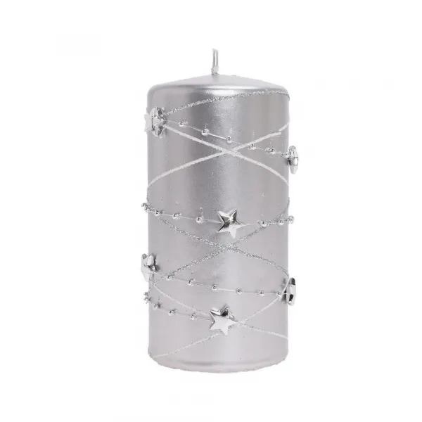 Sviečka Girlanda strieborna 7x14cm 400g 1ks