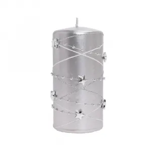 Sviečka Girlanda strieborna 7x14cm 400g 1ks
