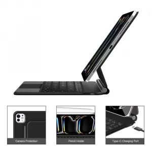 Tech-Protect Smartcase Keyboard puzdro s klávesnicou na iPad Pro 11'' 5-6gen 2024-2025, čierne (TEC335817)