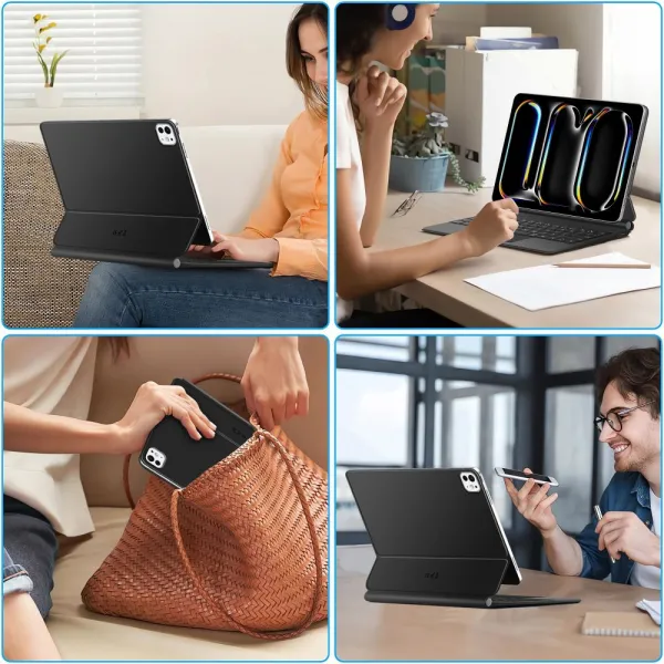 Tech-Protect Smartcase Keyboard puzdro s klávesnicou na iPad Pro 11'' 5-6gen 2024-2025, čierne (TEC335817)
