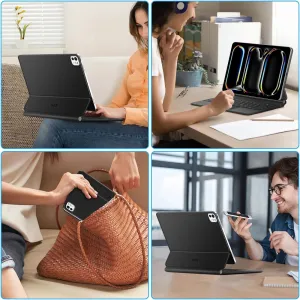 Tech-Protect Smartcase Keyboard puzdro s klávesnicou na iPad Pro 11'' 5-6gen 2024-2025, čierne (TEC335817)