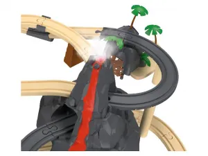 lupilu® Drevená železničná súprava XL (Dinoland)