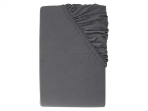 Livarno® Napínacia džersejová plachta, 140 – 160 x 200 cm (tmavosivá)