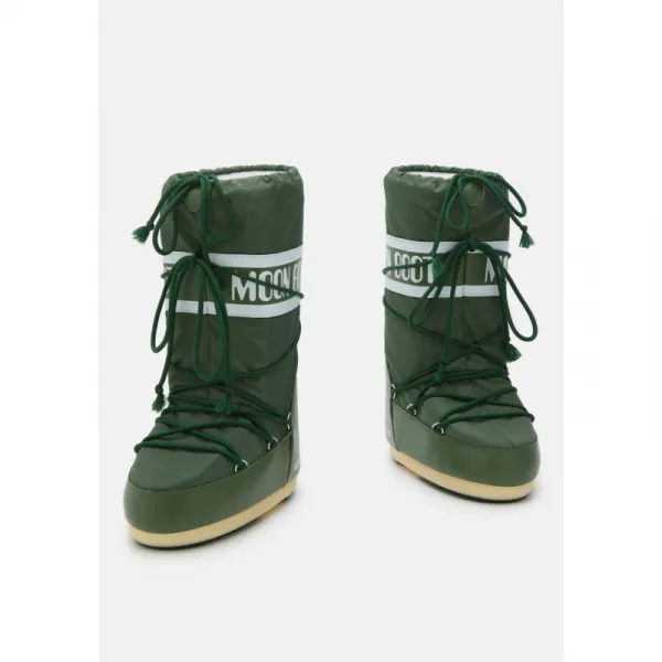 Vysoké zimné topánky MOON BOOT MB ICON NYLON G016 FOREST GREEN