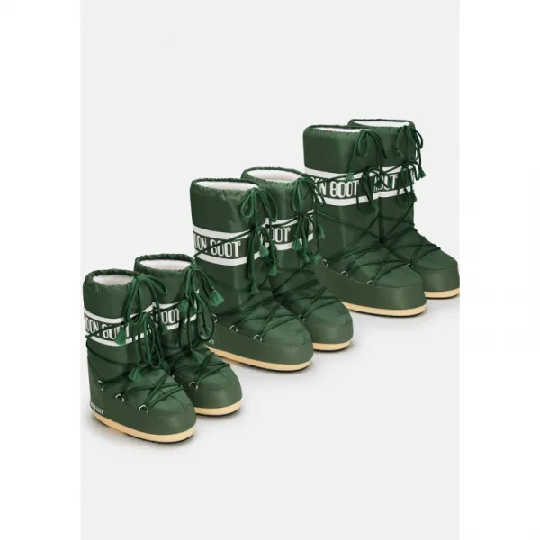 Vysoké zimné topánky MOON BOOT MB ICON NYLON G016 FOREST GREEN