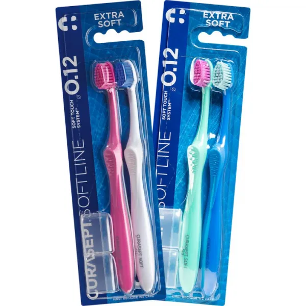 Curasept Softline 0.12 Extra Soft 2Pack zubná kefka 2 ks