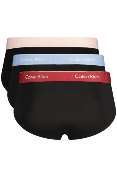 3PACK pánske slipy Calvin Klein čierné (NB4388-2VA) M