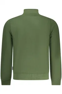 Zelená pánska mikina na zips