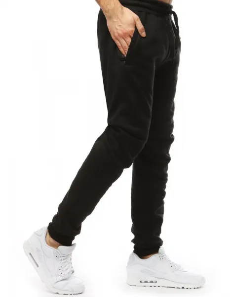 Pánske čierne jogger tepláky Dstreet