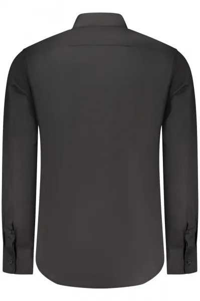 Pánska čierna slim fit košeľa