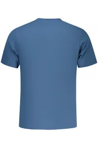 Modré pánske tričko s krátkym rukávom