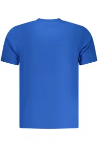 Modré pánske tričko s krátkym rukávom