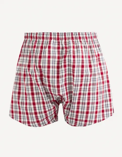 Celio Checkered Shorts Biboucheck - Men's