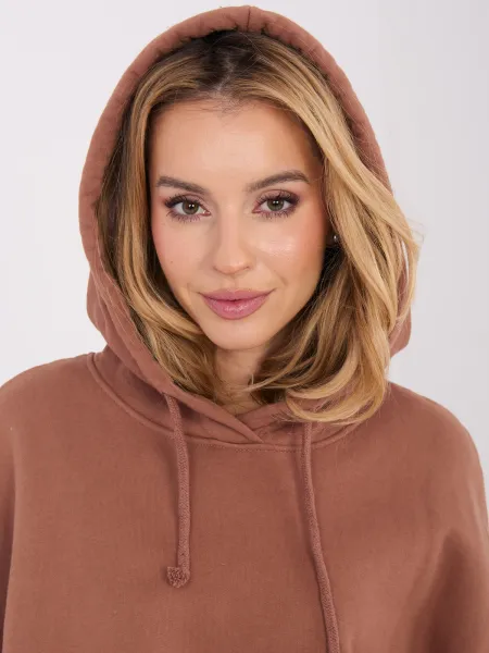 Dámske mikinové šaty s kapucňou