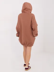 Dámske mikinové šaty s kapucňou