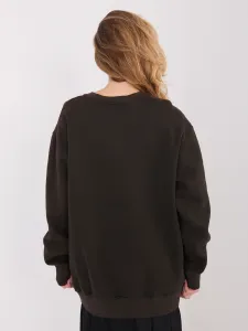 Dámska tmavohnedá mikina