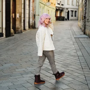 Barefoot snehule Barebarics PolarStride - Copper Brown