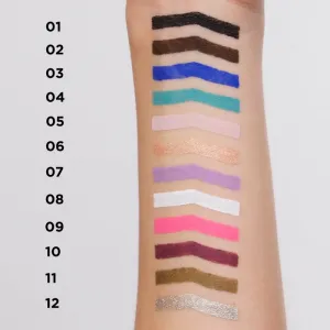Eveline Cosmetics Variété vodeodolná gélová ceruzka na oči odtieň 01 Black 1 ks