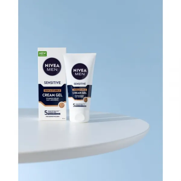 NIVEA MEN Sensitive krémový gél na upokojenie pleti pre mužov 50 ml
