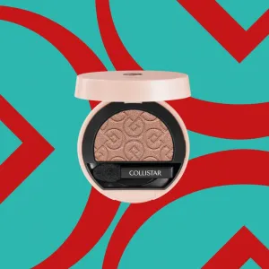 Collistar Impeccabile Compact Eyeshadow intenzívne očné tiene 510 Caramello Satin 3 g