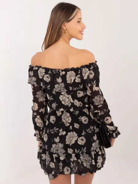 Dress-DHJ-SK-15015.56P-black-beige