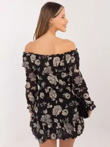 Dress-DHJ-SK-15015.56P-black-beige
