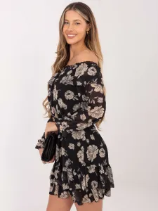 Dress-DHJ-SK-15015.56P-black-beige