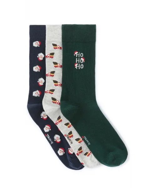 CELIO XMISOSANTA Pánske ponožky v darčekovom balení, tmavo modrá, veľkosť