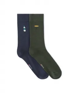 CELIO XMISOCHER Pánske ponožky v darčekovom balení, tmavo zelená, veľkosť