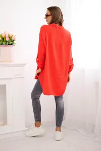 Legínovo Bavlnená mušelínová košeľa Plus Size béžová Farba: Bordová, Veľkosť: UNI