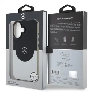 Mercedes TPU kryt s MagSafe pre Apple iPhone 16, Mercedes, Čierny