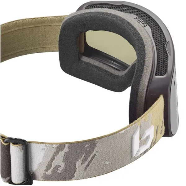 Lyžiarske okuliare BOLLE NEVADA Rock Camo Matte - Gold cat 3